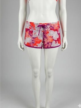 Athleta Floral Pink and Orange Women's Board Shorts
